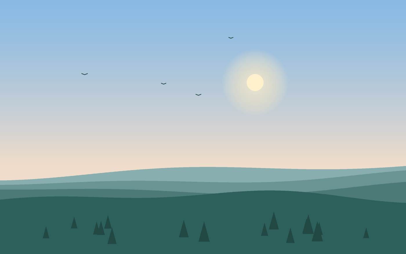 Landschapsillustratie