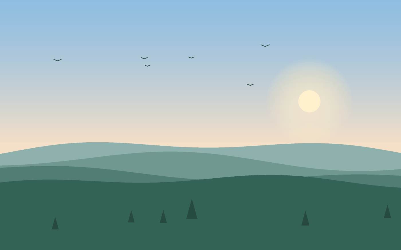 Ilustrace krajiny