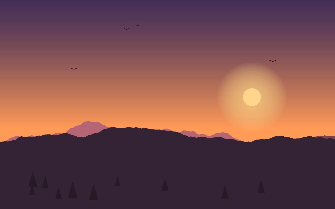 Ilustrace krajiny