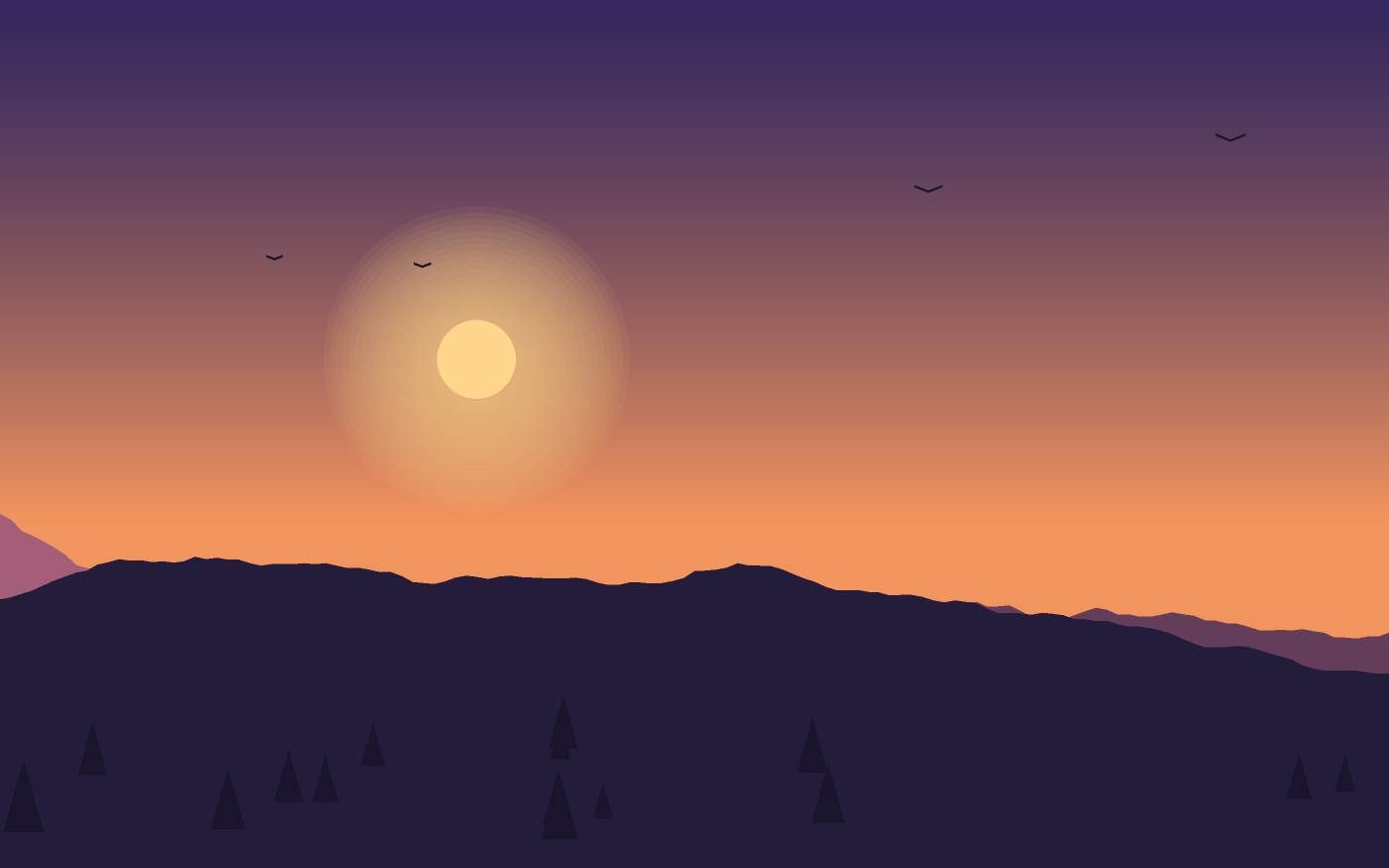 Ilustración de un paisaje